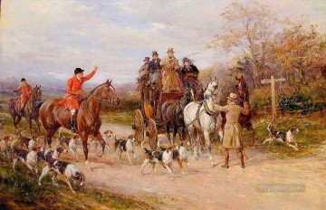 古典的 Painting - 岐路に立つ僅差のヘイウッド・ハーディの狩猟
